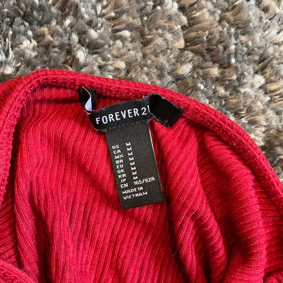 Forever 21 Red Bodysuit - Picture 3 of 3
